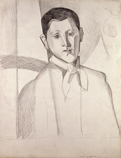 Portrait after Cezanne (crayon on paper) from Juan Gris