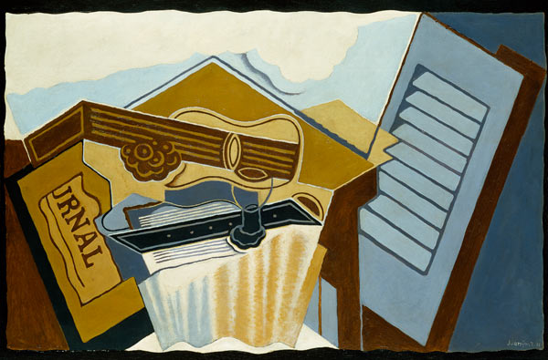 Quiet life with a white cloud from Juan Gris