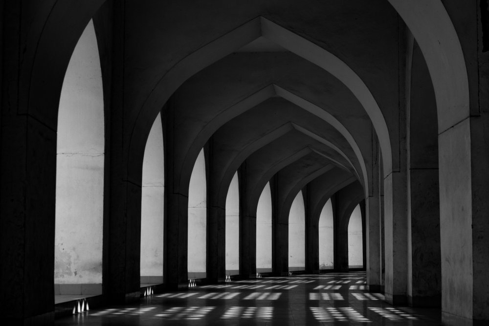 Corridor of The Baitul Mukarram Mosque from Jubair Ahmed Arnob
