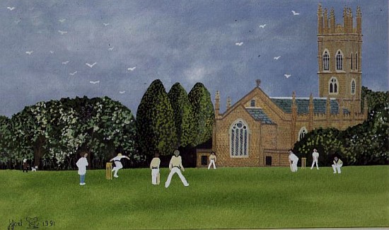 Cricket on Churchill Green from Judy  Joel