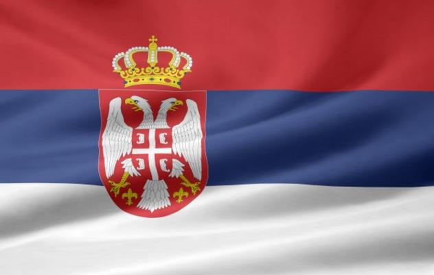 Serbische Flagge from Juergen Priewe