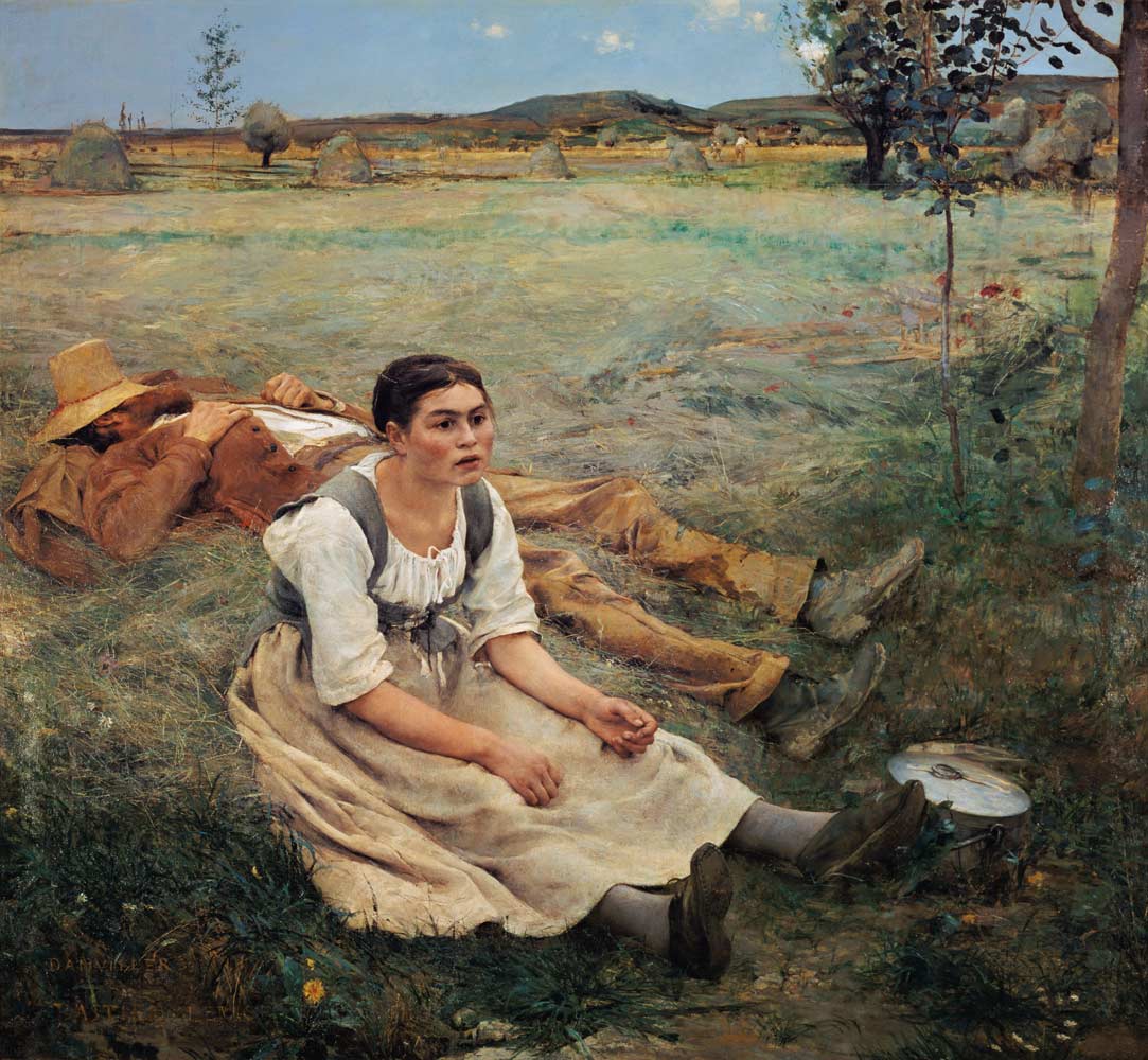 Hay making from Jules Bastien-Lepage
