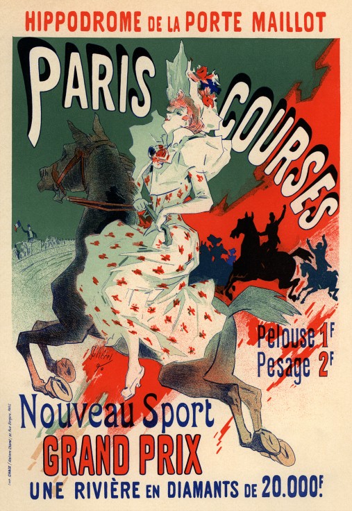 Hippodrome. Paris Courses (Poster) from Jules Chéret