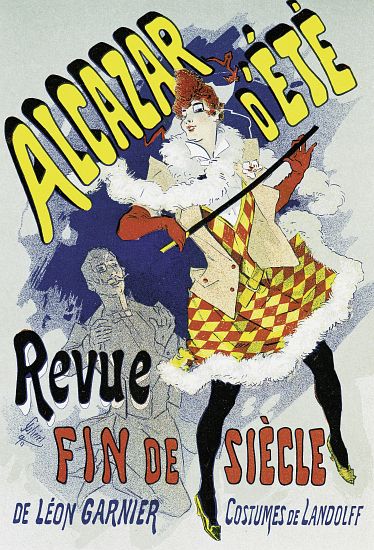 Poster advertising a show from Jules Chéret