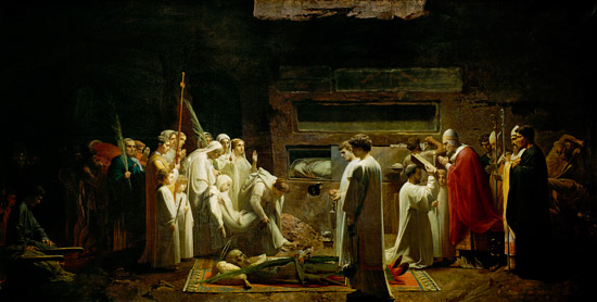 The Martyrs in the Catacombs from Jules Eugene Lenepveu