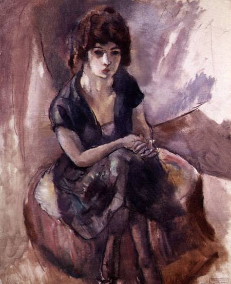 Seated Young Woman from Jules Pascin