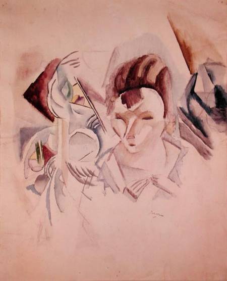 Woman and still life from Jules Pascin