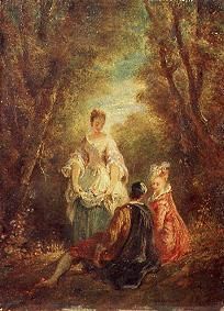 Conversation in the park from Jules Robert Auguste