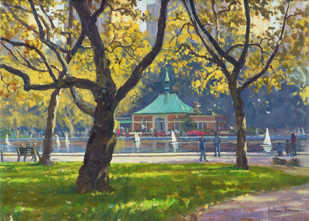 Boat Pond, Central Park (oil on canvas)  from Julian  Barrow