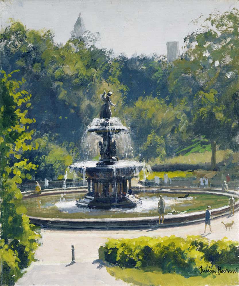 The Bethesda Fountain, Central Park, 1996 (oil on canvas)  from Julian  Barrow