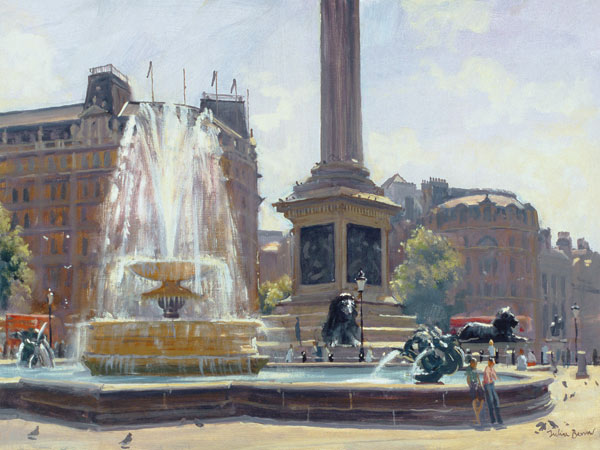 Trafalgar Square, London (oil on canvas)  from Julian  Barrow