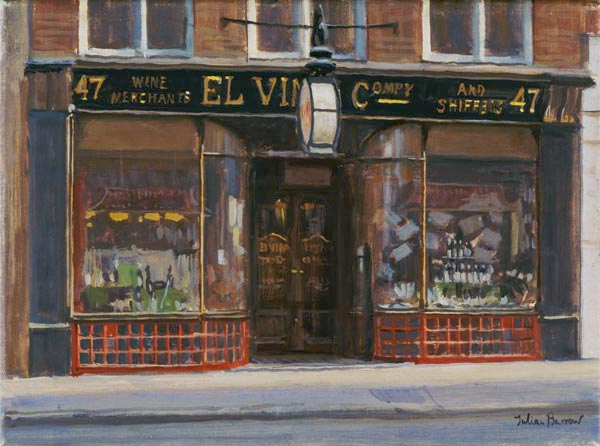 El Vino''s, Fleet Street (oil on canvas)  from Julian  Barrow