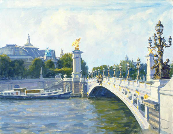 Pont Alexandre III, Paris (oil on canvas)  from Julian  Barrow