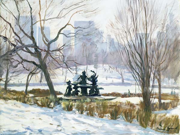 The Alice in Wonderland Statue, Central Park, New York, 1997 (oil on canvas)  from Julian  Barrow