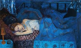 Sleeping Couple, 1997 (oil on canvas) 