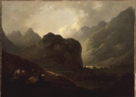 A Sketching Party in the Pass at Borrowdale from Julius Caesar Ibbetson
