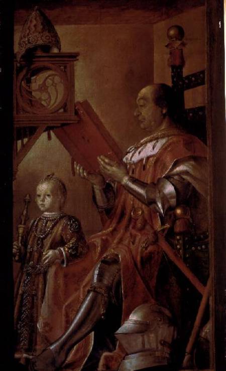Federigo da Montefeltro and his son Guidobaldo from Juste  de Gand