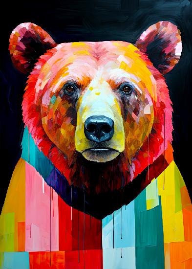 Bear animal art #bear