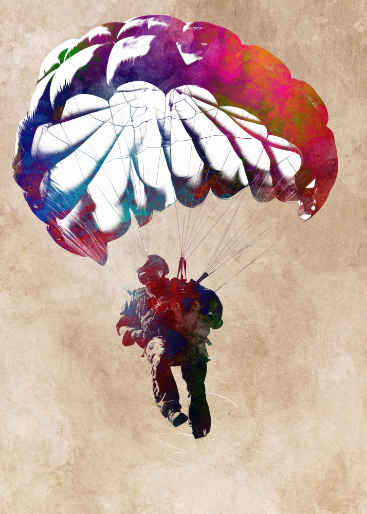 Paratrooper sport art from Justyna Jaszke