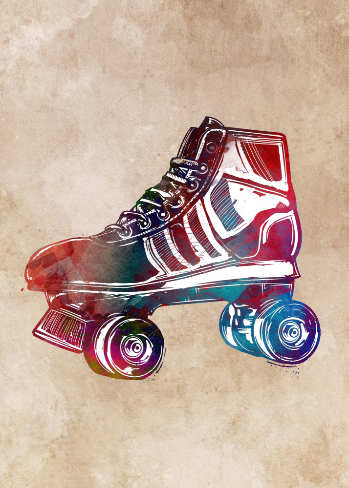 Roller skates sport art from Justyna Jaszke