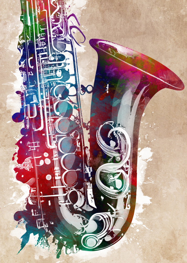 Saxophone music art from Justyna Jaszke