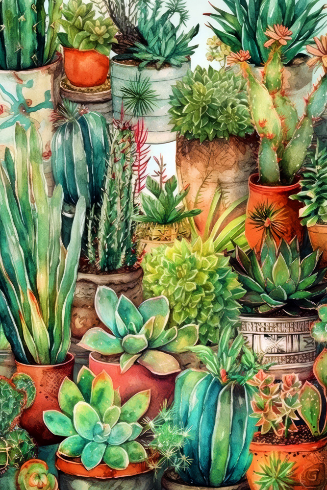 Succulents and cactus 13 from Justyna Jaszke