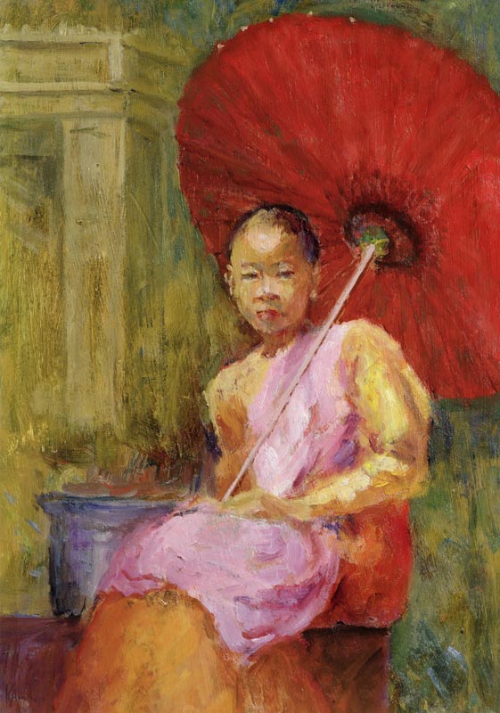 The Parasol, Bali, 2002 (oil on canvas)  from Karen  Armitage