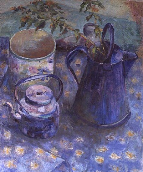 Blue Jug and Teapot  from Karen  Armitage