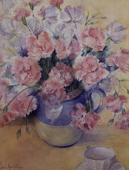 Carnations and Sweet Peas in a Divertimenti Jug  from Karen  Armitage