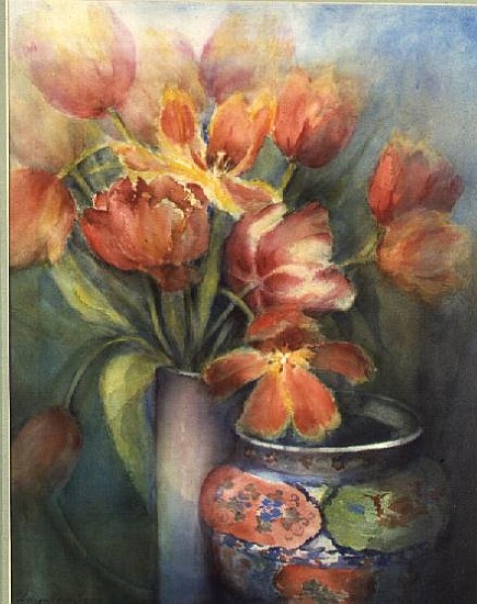 Engadin Tulips with Eastern Pot  from Karen  Armitage