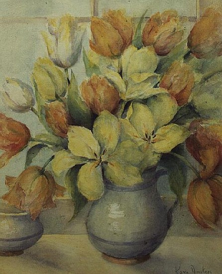 Mendel and Darwin Tulips on a Window Sill  from Karen  Armitage