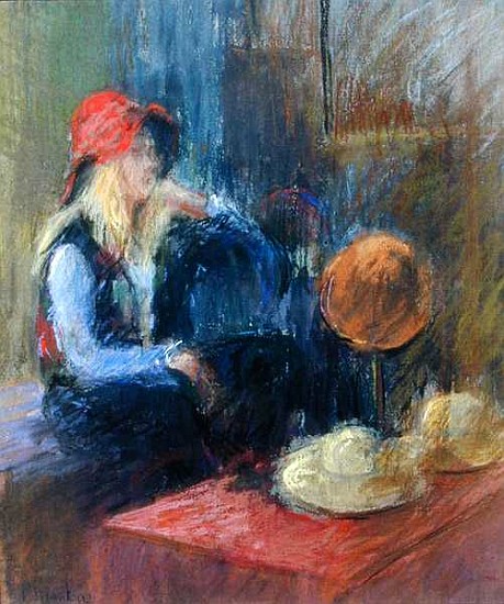 Rose Hat, 2000 (pastel on paper)  from Karen  Armitage
