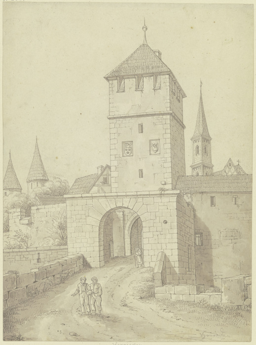 City gate in Herrieden from Karl Ballenberger