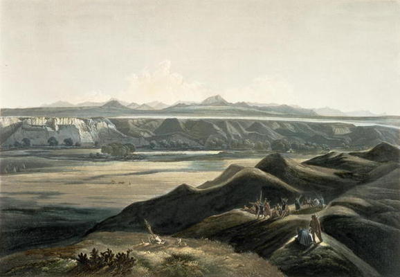 View of the Rocky Mountains, plate 44 from Volume 2 of 'Travels in the Interior of North America', e from Karl Bodmer