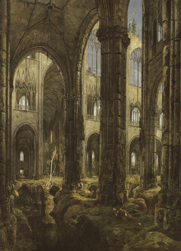 Gotische Kirchenruine from Carl Eduard Ferdinand Blechen