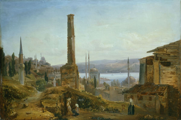 Blechen, Harbour in Constantinople from Carl Eduard Ferdinand Blechen