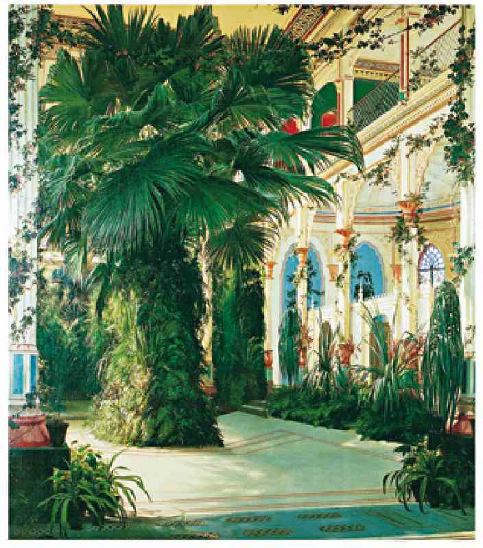 Interior of a Palm House - (BLK-02) from Carl Eduard Ferdinand Blechen