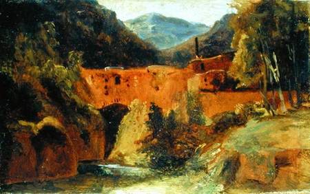 Mill in the valley near Amalfi from Carl Eduard Ferdinand Blechen