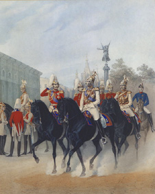 Zar Nikolaus I. und Grossfürst Alexander in St. Petersburg from Karl Karlowitsch Piratsky