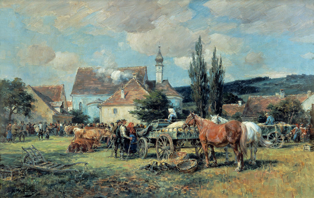 Livestock market in the Dachauer country. from Karl Stuhlmüller