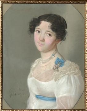 Portrait of Countess Agrafena Yuryevna Obolenskaya (1789-1829), née Neledinskaya-Meletskaya