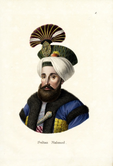 Sultan Mahmud Ii. from Karl Joseph Brodtmann