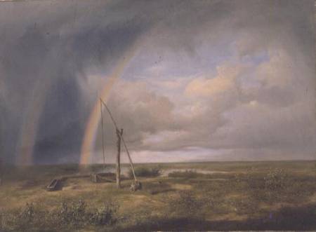 Well Against a Rainbow from Károly Markó