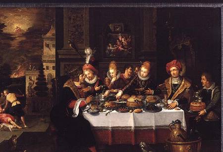 Lazarus and the Rich Man's Table (from Luke XVI) from Kasper or Gaspar van der Hoecke