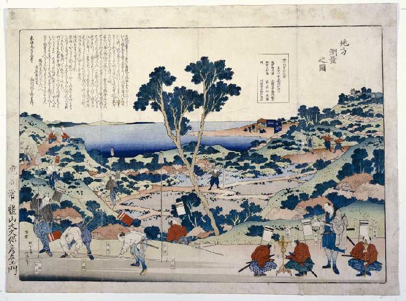 Die Landvermessung from Katsushika Hokusai