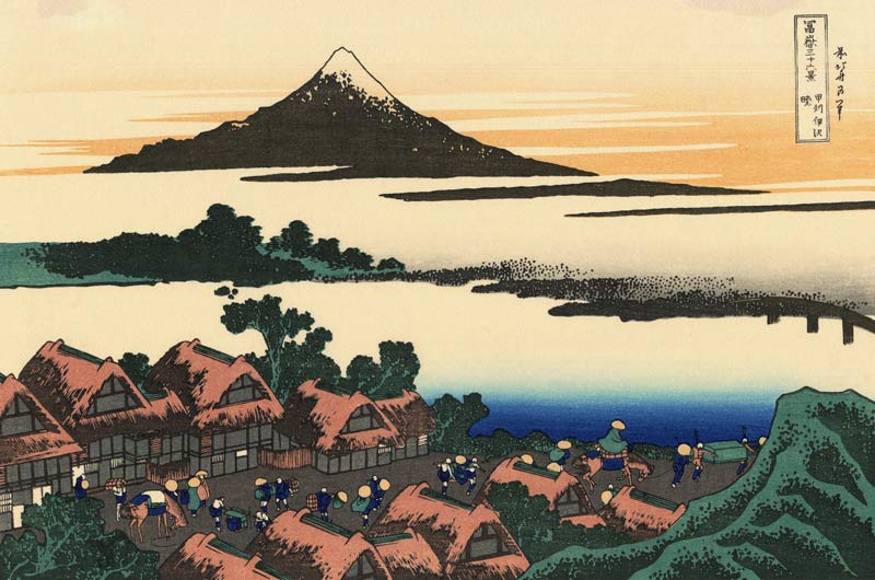 Dawn at Isawa in the Kai province (from a Series "36 Views of Mount Fuji") from Katsushika Hokusai