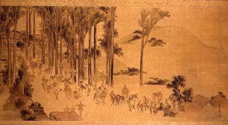Pilgrims at the Kasuga Shrine from Katsushika Hokusai
