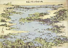 Map Of Shiogama and Matsushima In Oshu