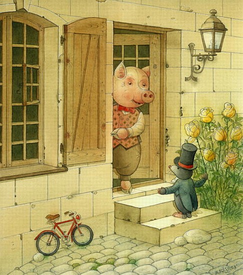 Pig Singer, 2006 (w/c on paper)  from  Kestutis  Kasparavicius