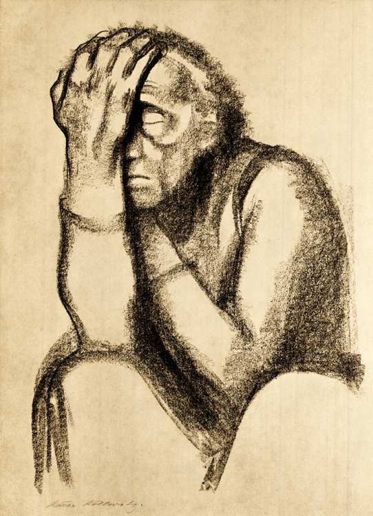 Woman Deep in Thought from Käthe Kollwitz